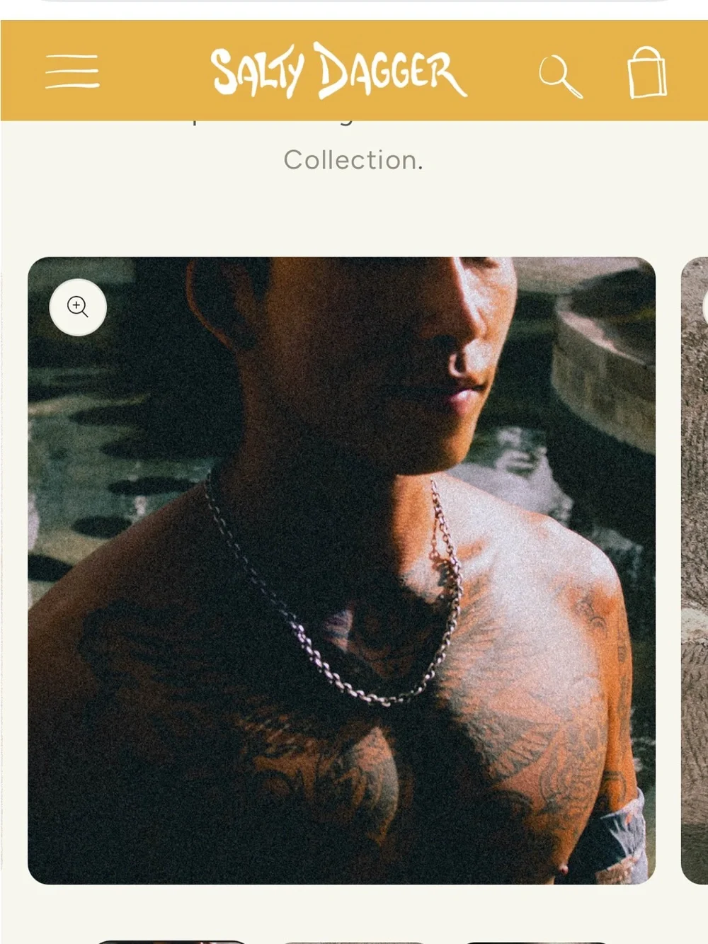 Salty Dagger Men’s Silver Chain Necklace